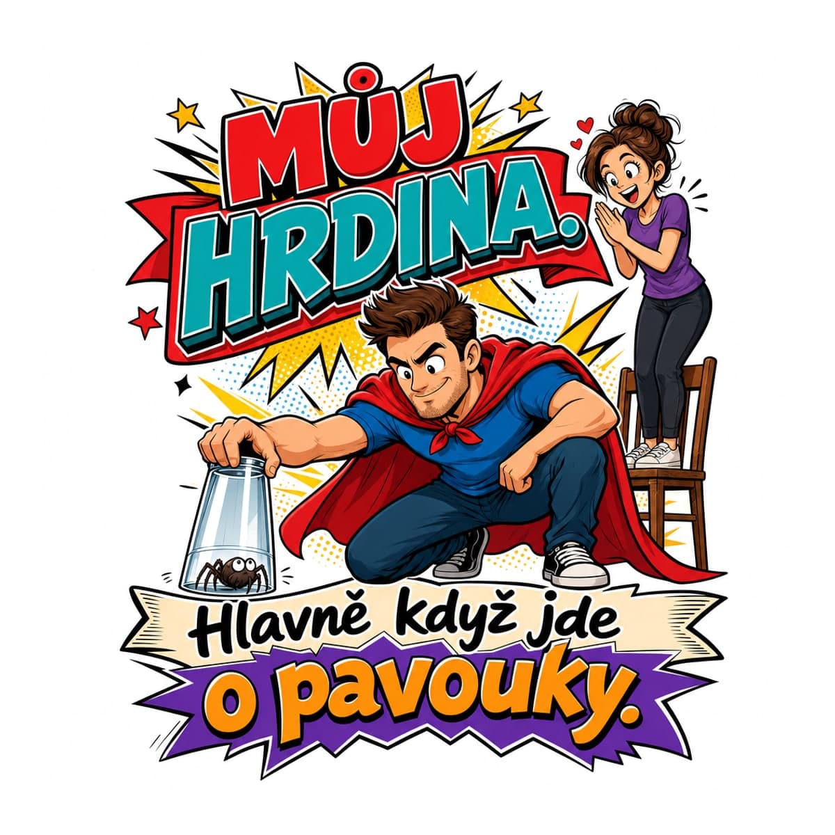 Hrnek – Můj hrdina – hlavně když jde o pavouky 2