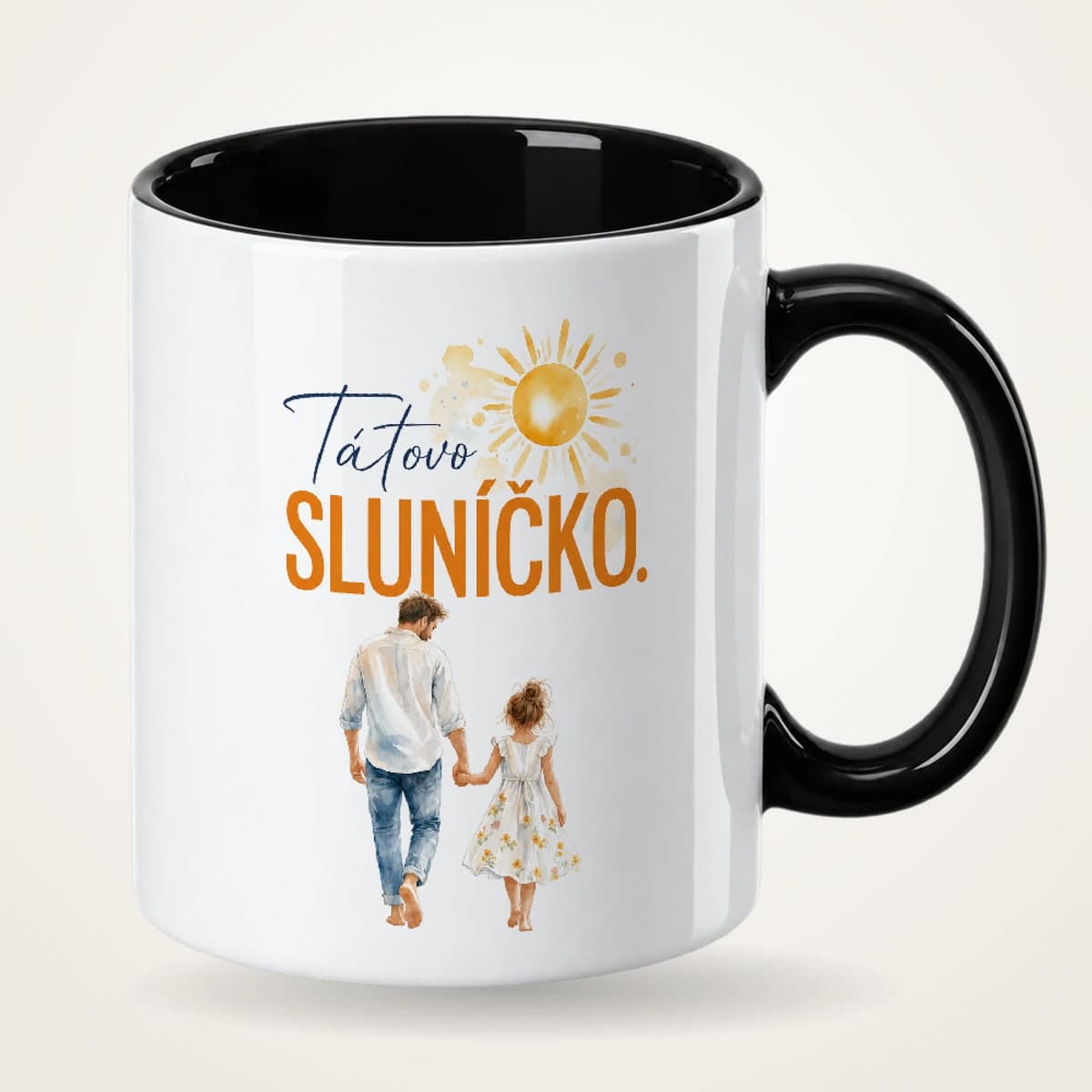Hrnek s černým uchem – Tátovo sluníčko
