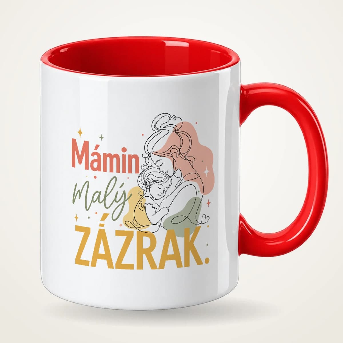Hrnek s červeným uchem – Mámin malý zázrak