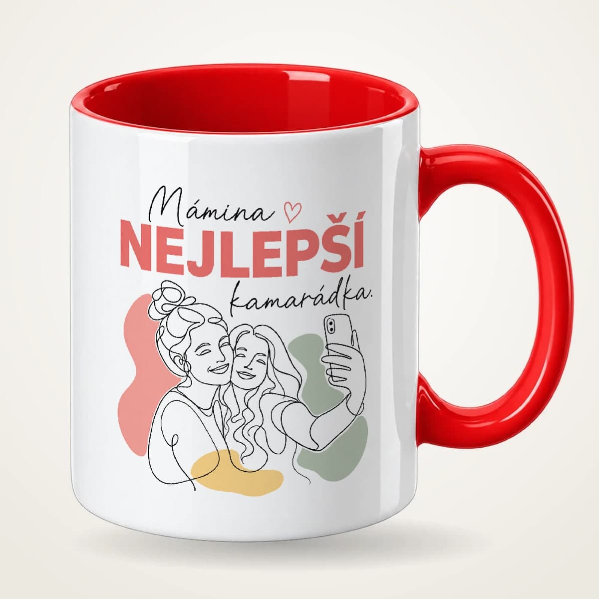 Hrnek s červeným uchem – Mámina nejlepší kamarádka