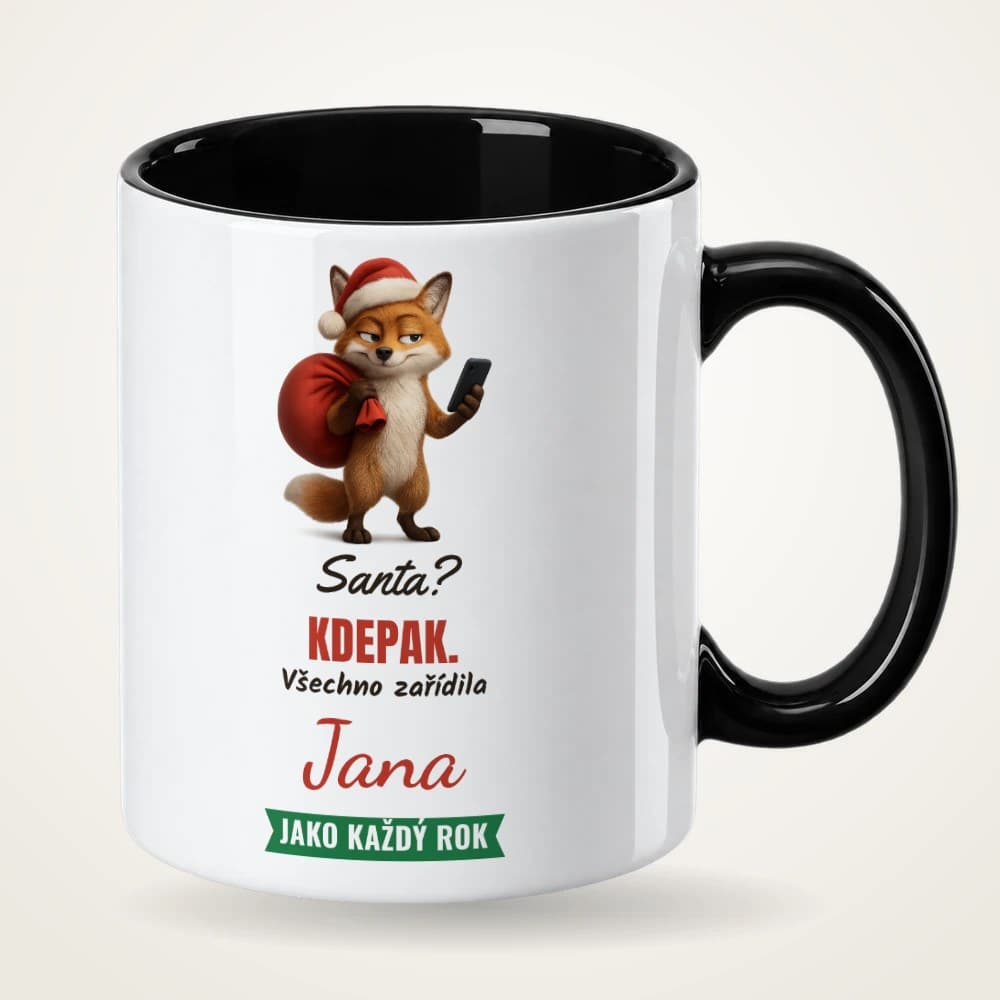 Hrnek se jménem – Santa? Kdepak. Všechno zařídila