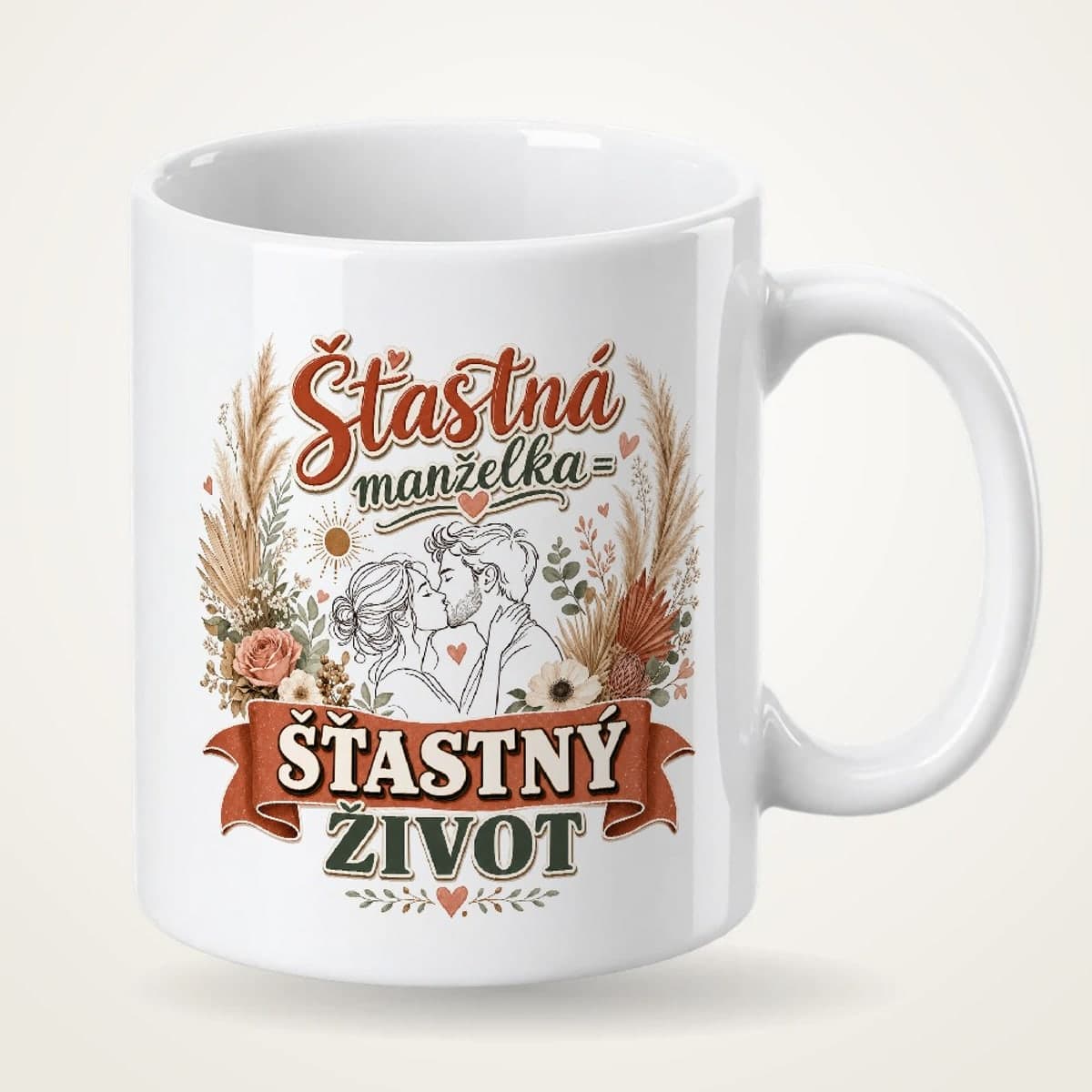 Hrnek – Šťastná manželka = šťastný život