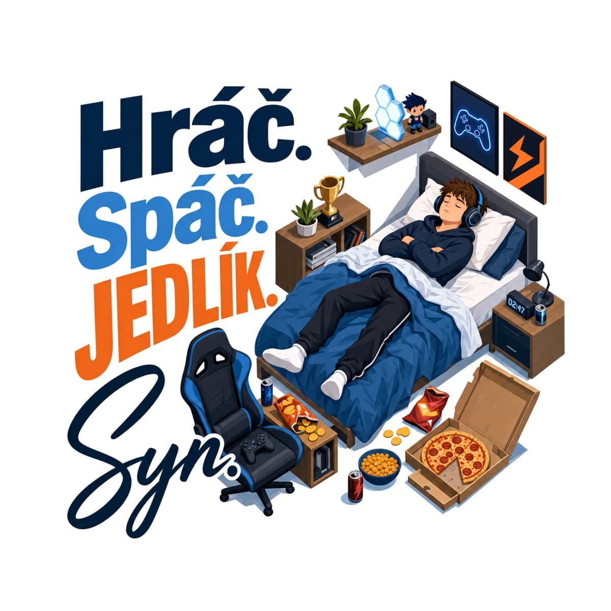 Polštář – Hráč, spáč, jedlík – syn 2