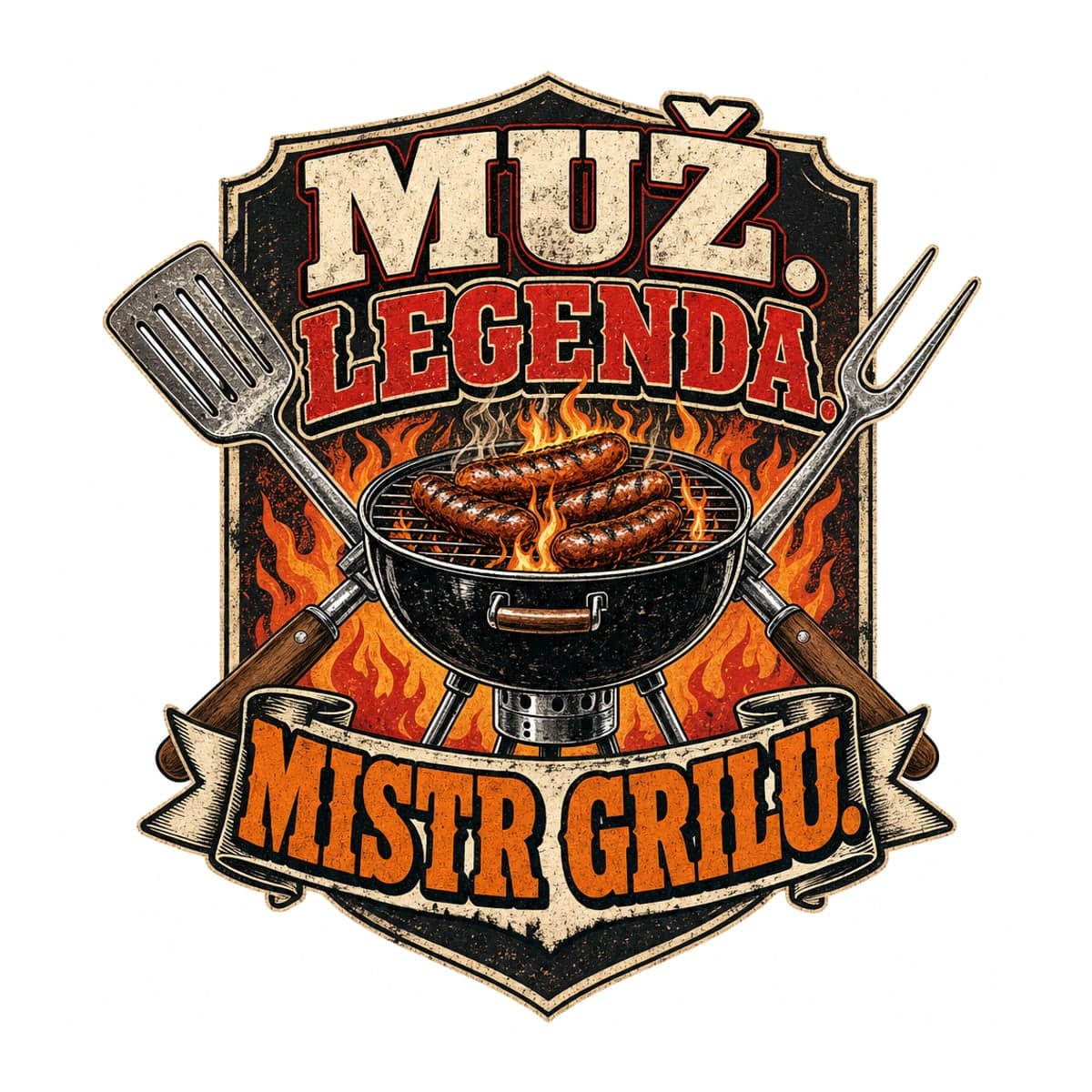 Polštář – Muž, legenda, mistr grilu 2