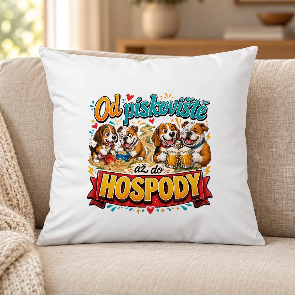 Polštář pro kamaráda – Od pískoviště až do hospody