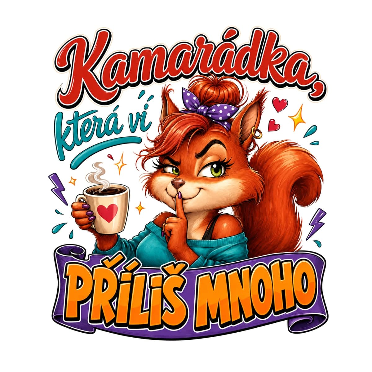 Polštář pro kamarádku – Kamarádka, která ví příliš mnoho 2
