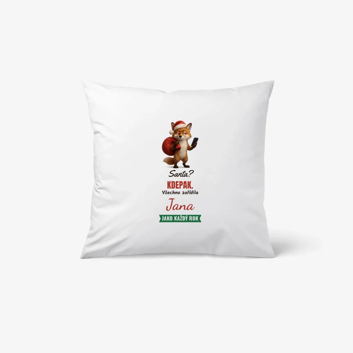 Polštář se jménem – Santa? Kdepak. Všechno zařídila 3