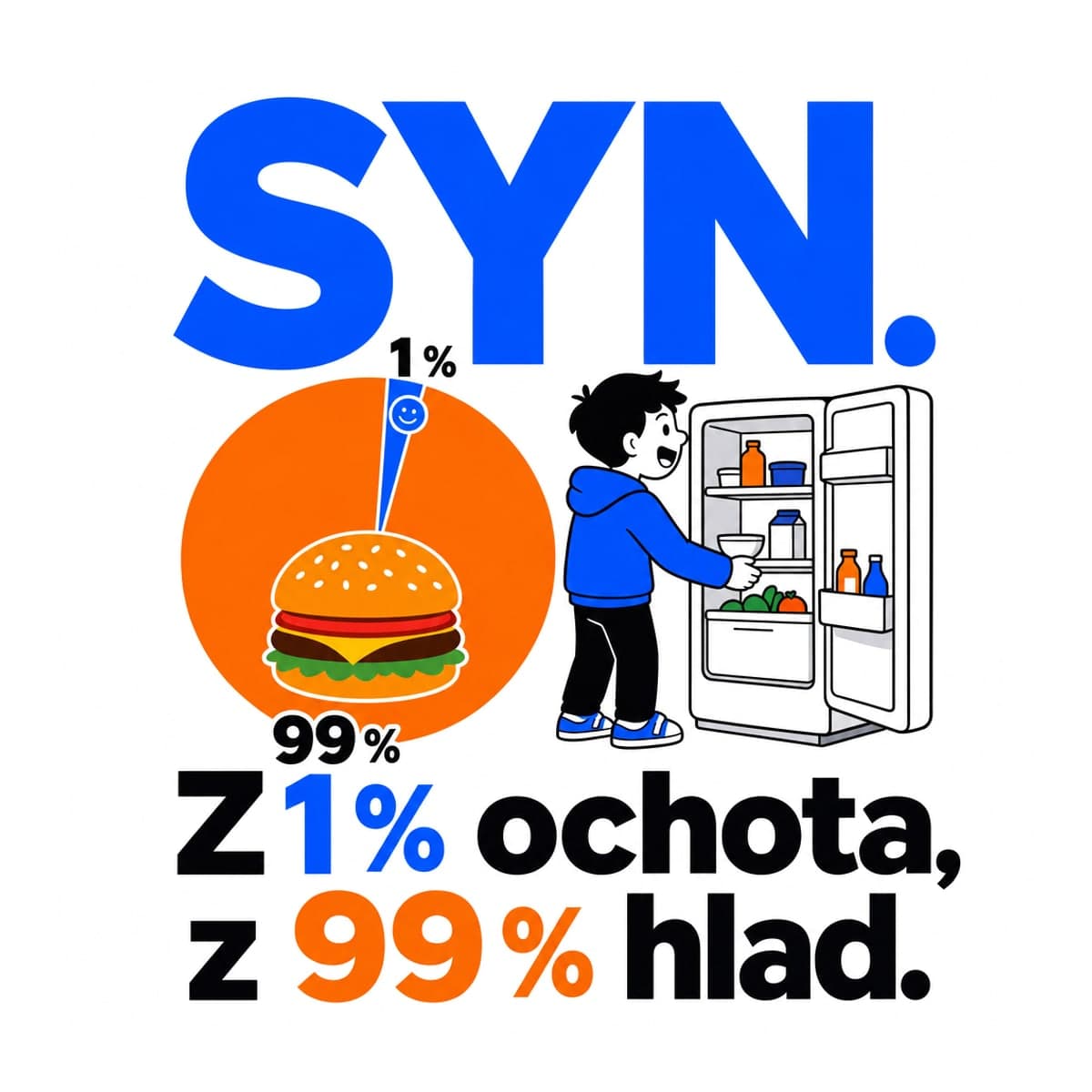 Polštář – Syn – z 1 % ochota, z 99 % hlad 2