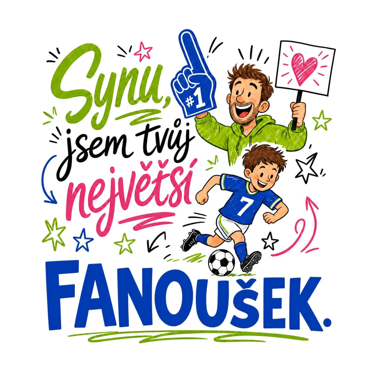 Polštář – Synu, jsem tvůj největší fanoušek 2