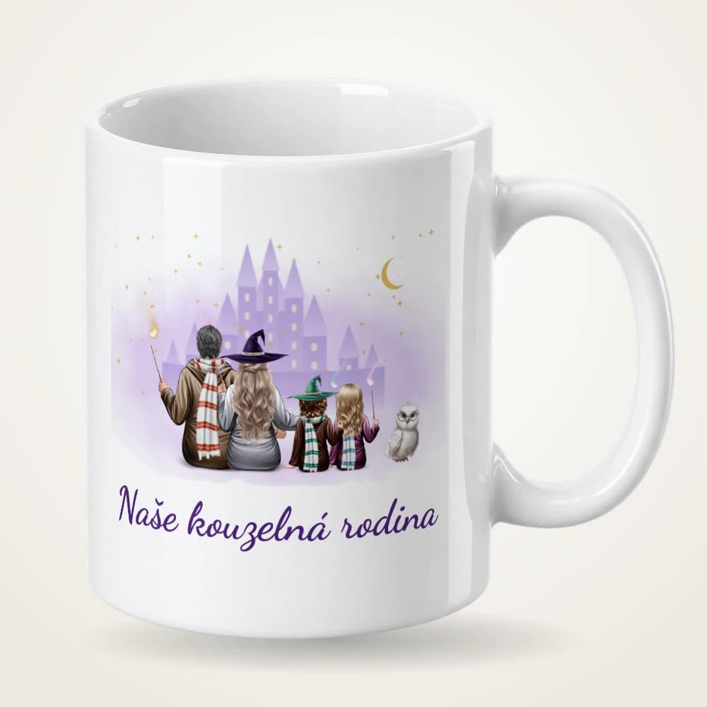 Sada hrnek + polštář – Kouzelná rodina 3