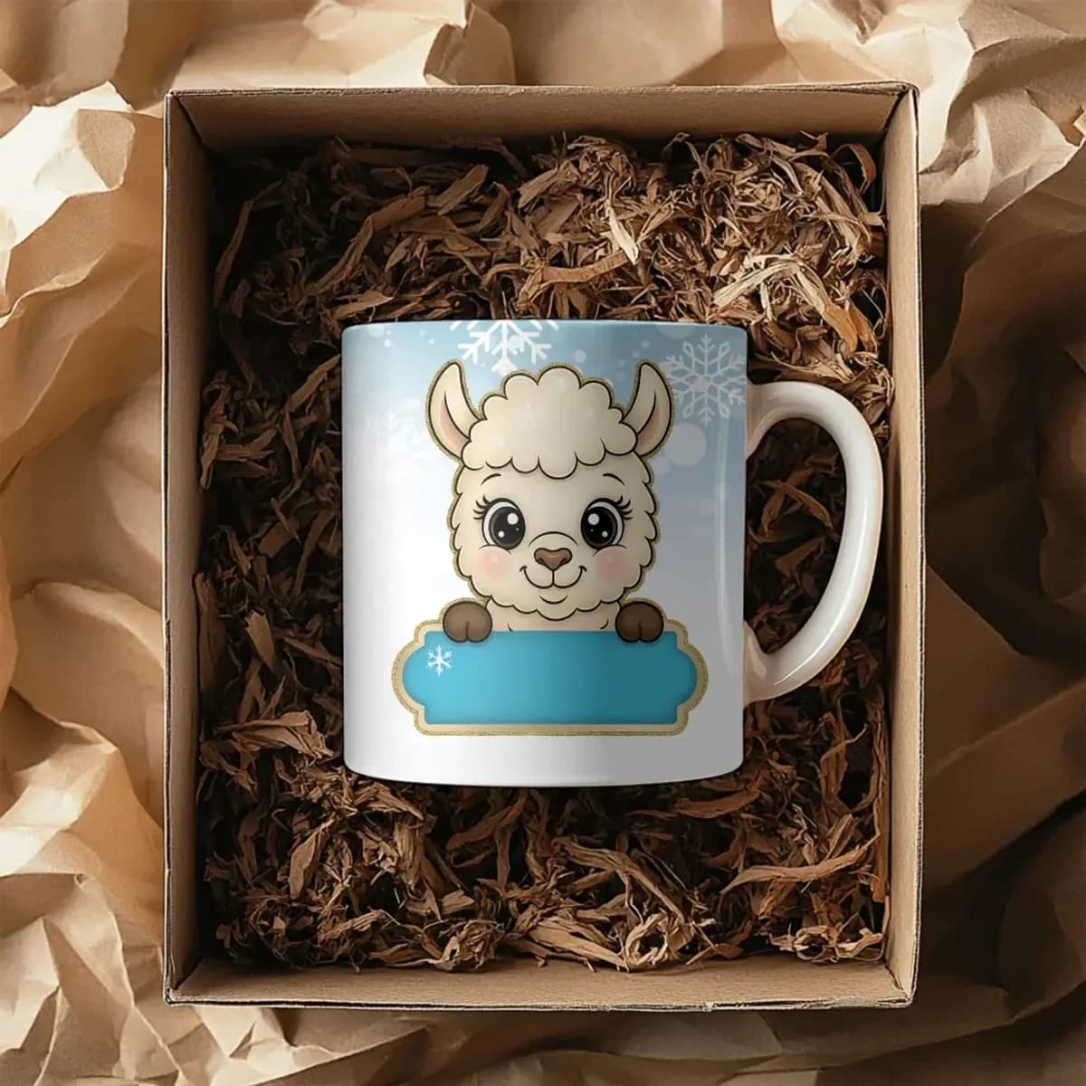 Personalizovaný vánoční hrnek s lamou – pro kluky