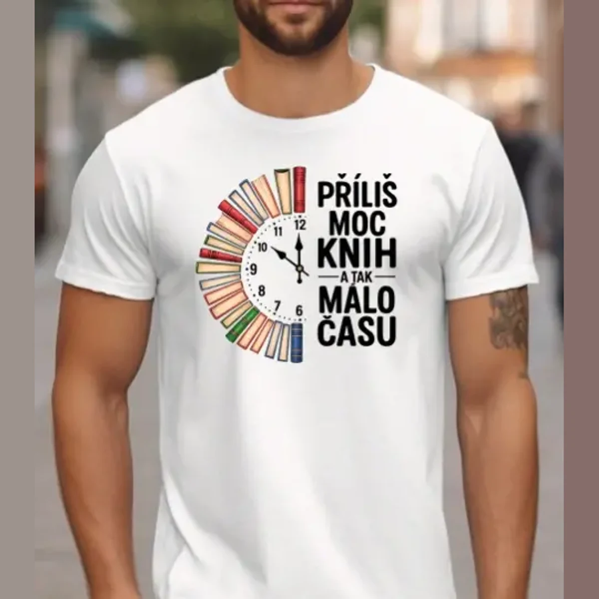 Tričko – Příliš moc knih a tak málo času