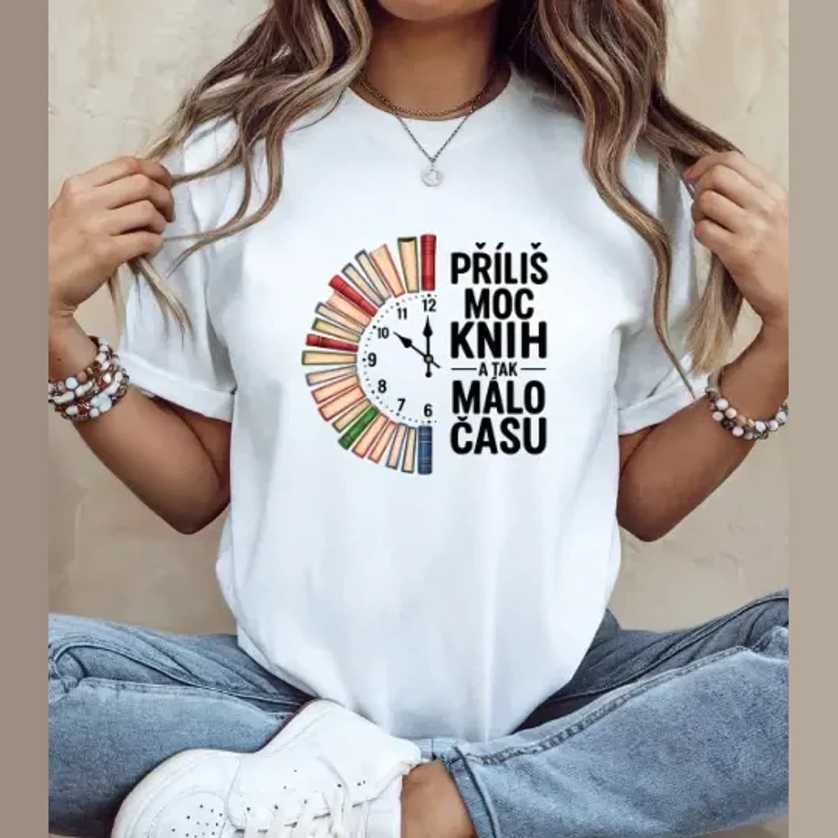 Příliš moc knih a tak málo času – dámské tričko