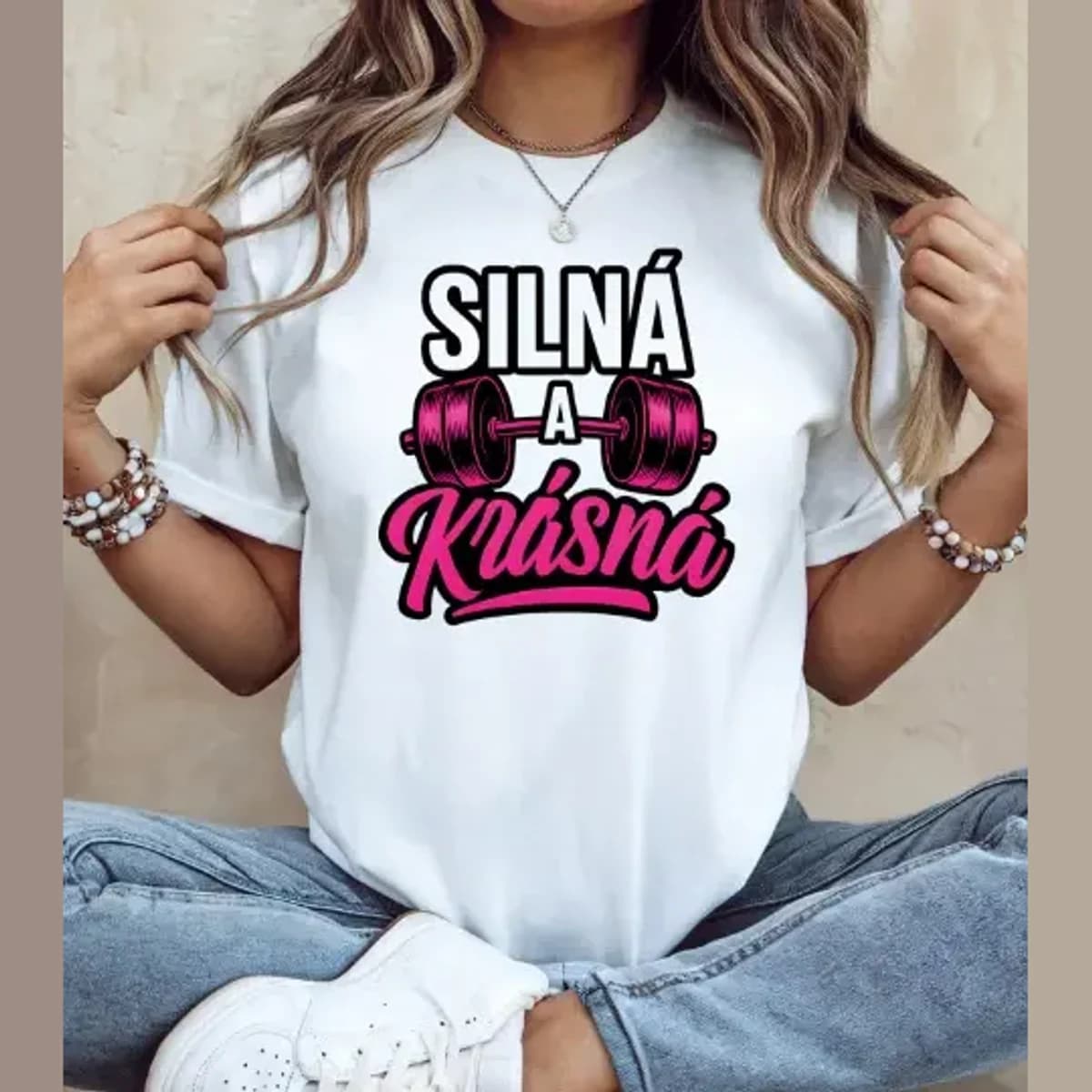 Silná a krásná – dámské fitness tričko