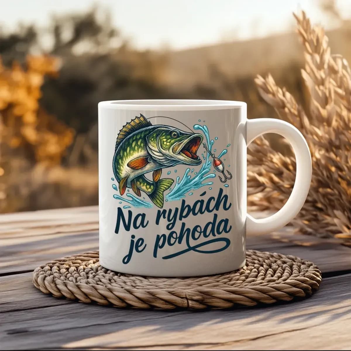 Hrnek Na rybách je pohoda