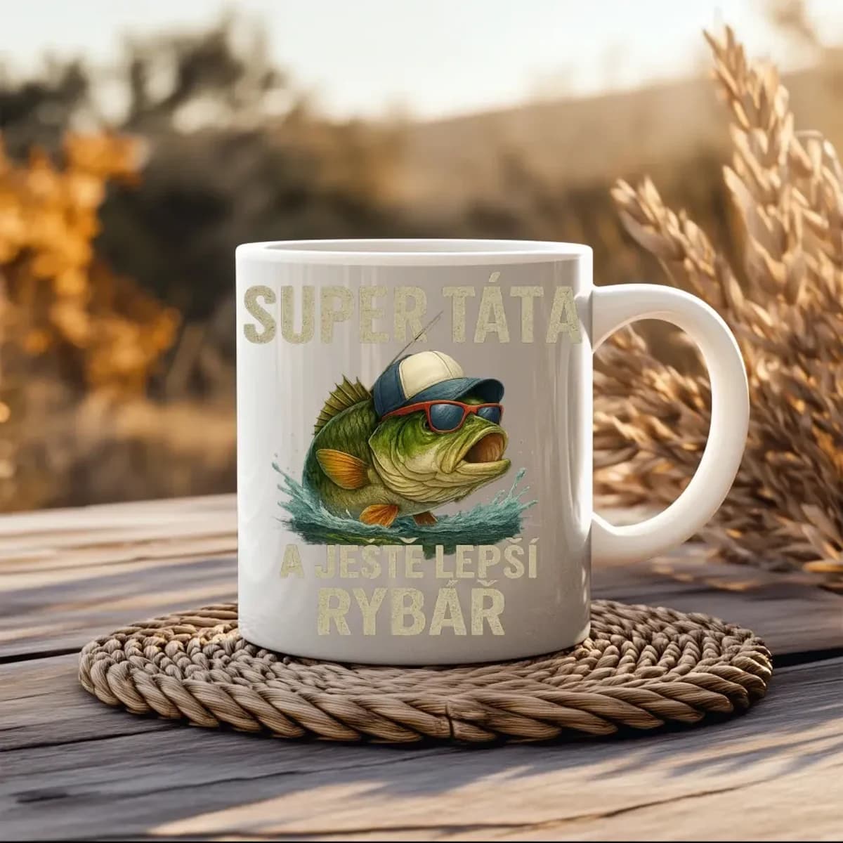 Hrnek Super táta a ještě lepší rybář