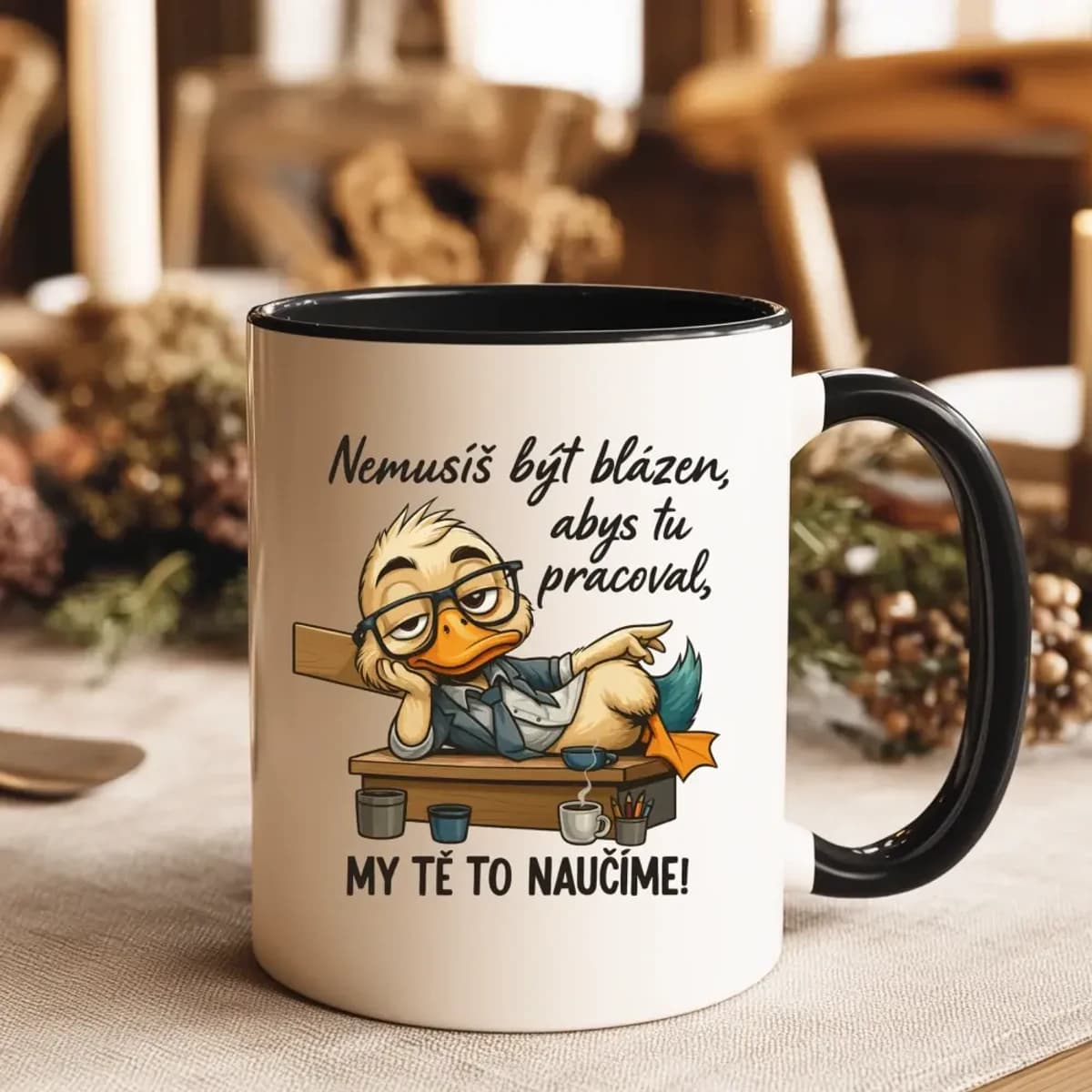 Hrnek Nemusíš být blázen, abys tu pracoval – my tě to naučíme!