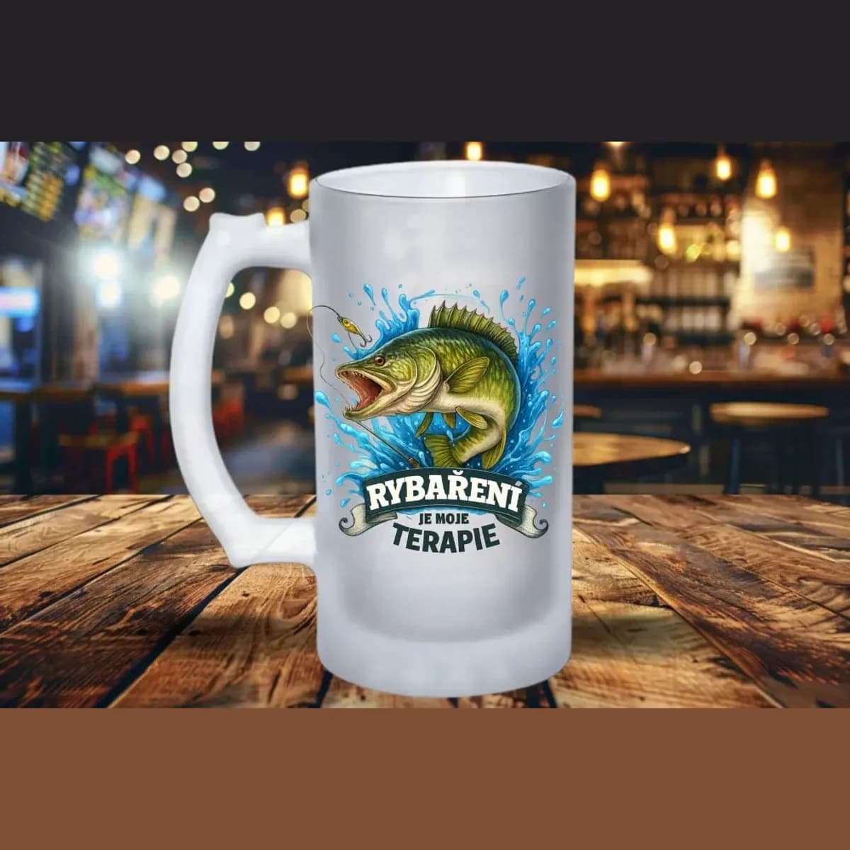 Půllitr Rybaření je moje terapie – 400 ml
