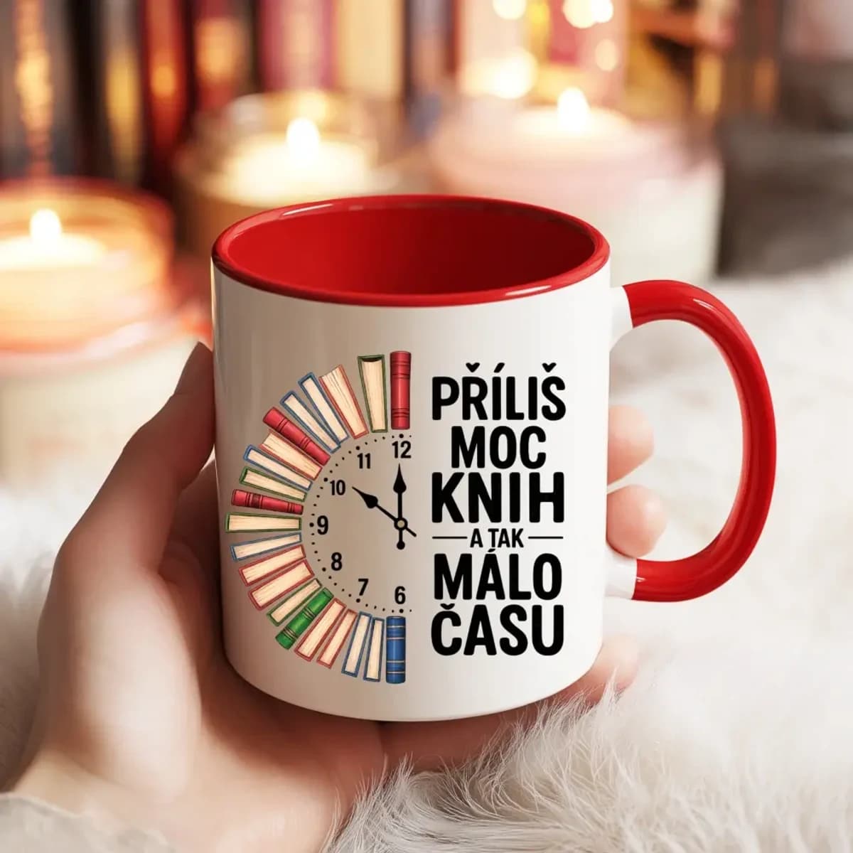 Hrnek – Příliš moc knih a tak málo času (330 ml)
