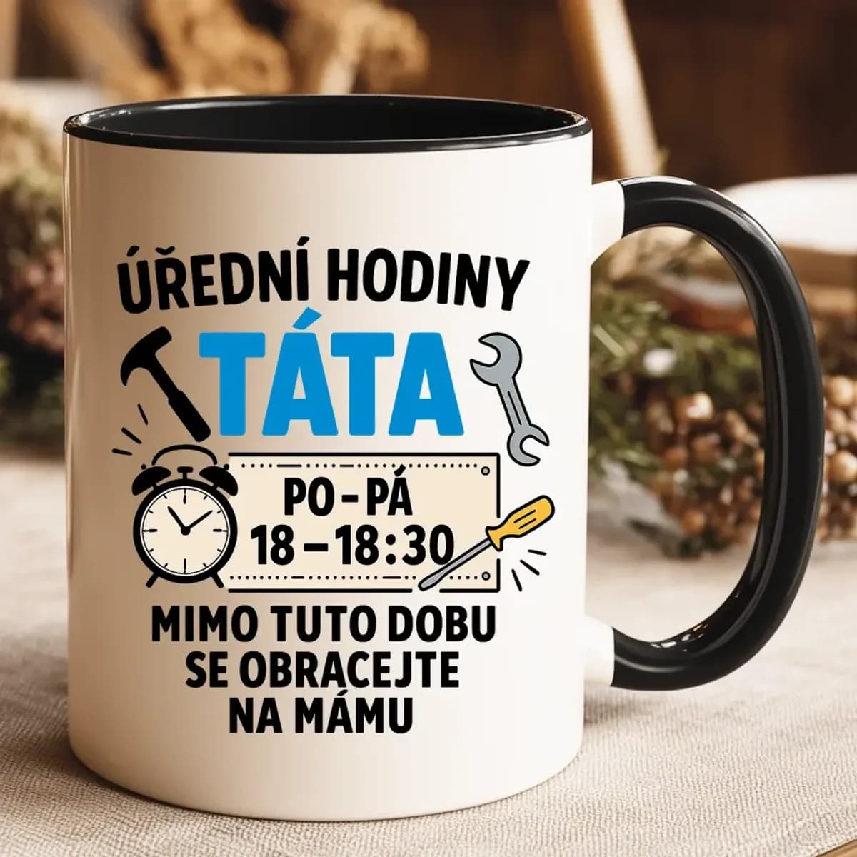 Hrnek – Úřední hodiny táta