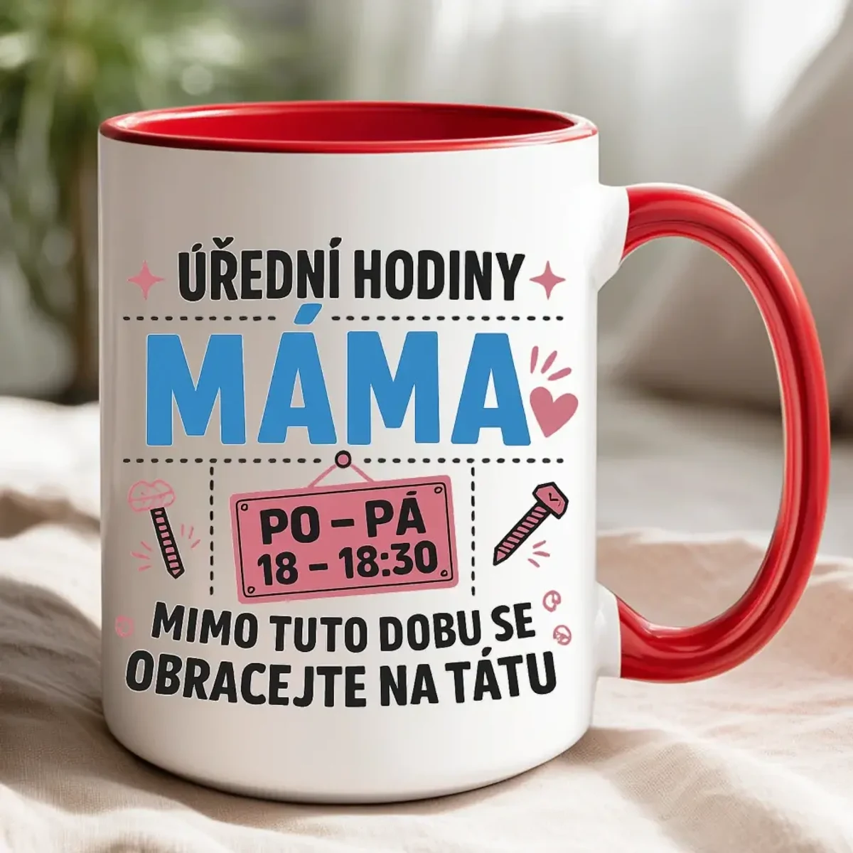 Hrnek – Úřední hodiny máma