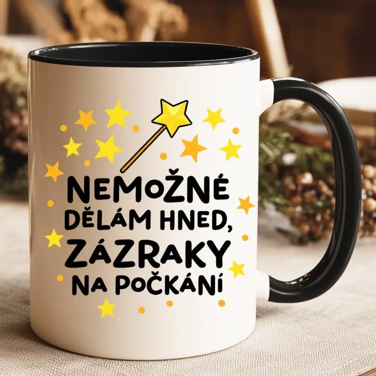 Hrnek – Nemožné dělám hned, zázraky na počkání