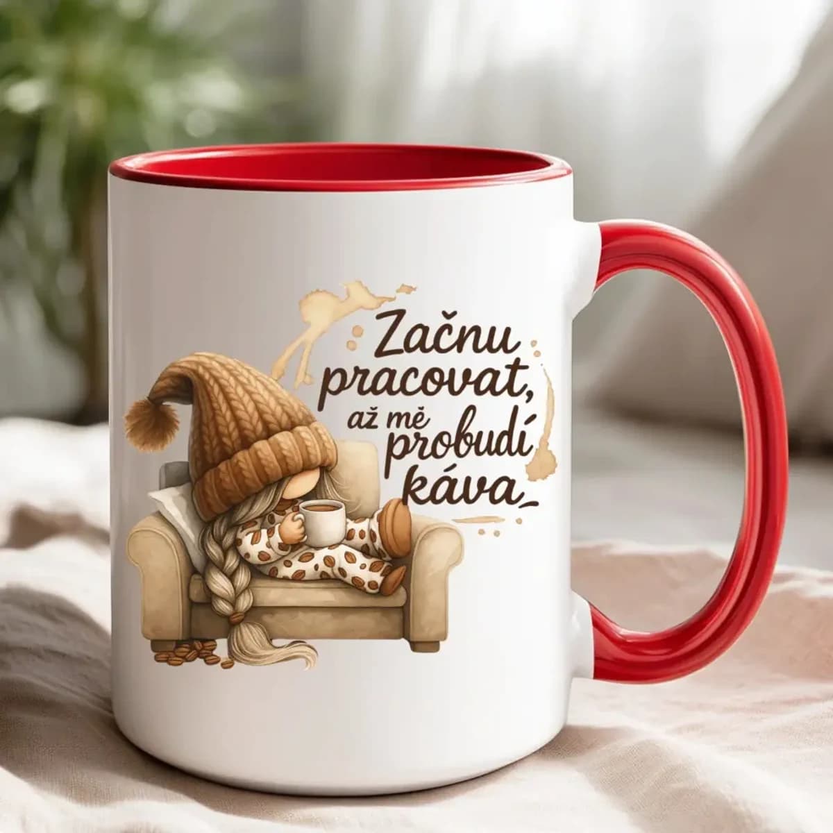 Hrnek – Začnu pracovat, až mě probudí káva
