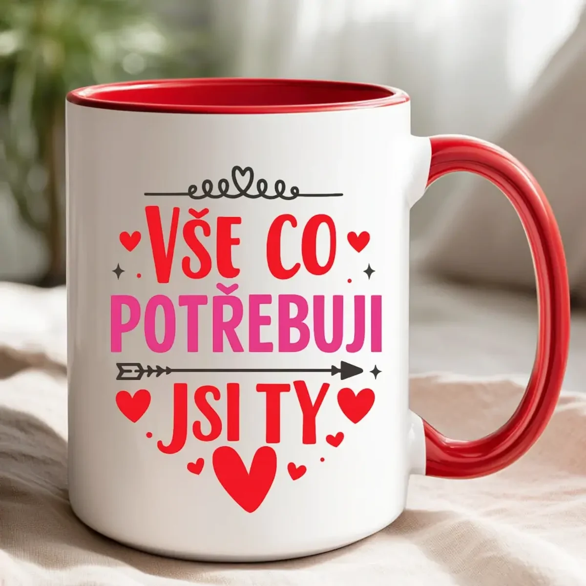Hrnek „Vše, co potřebuju, jsi ty“ – láska v každém doušku