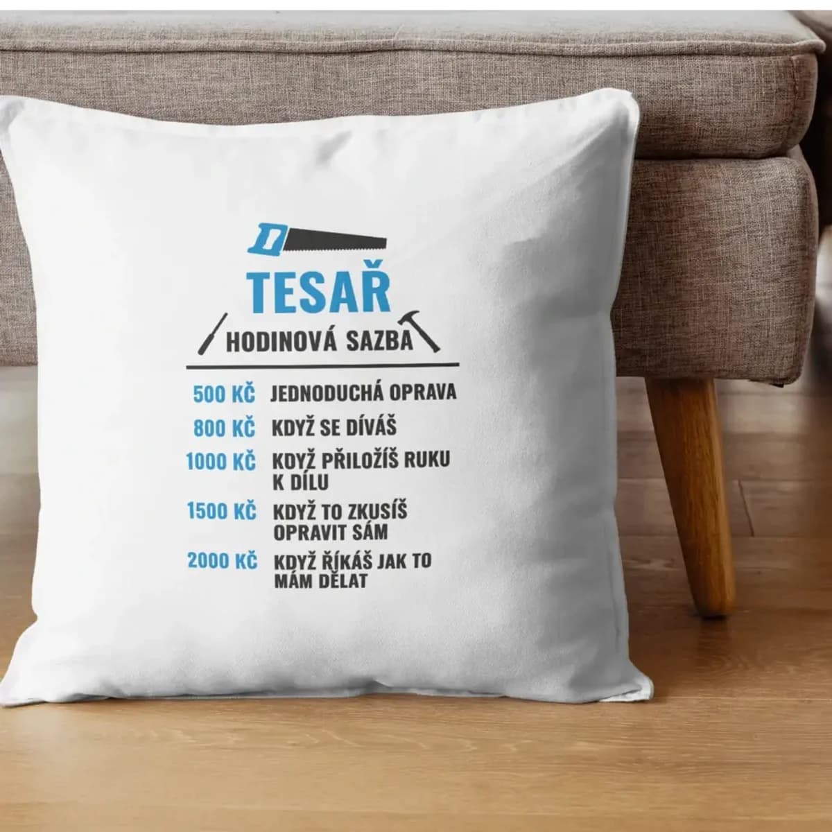 Polštář Tesař – hodinová sazba
