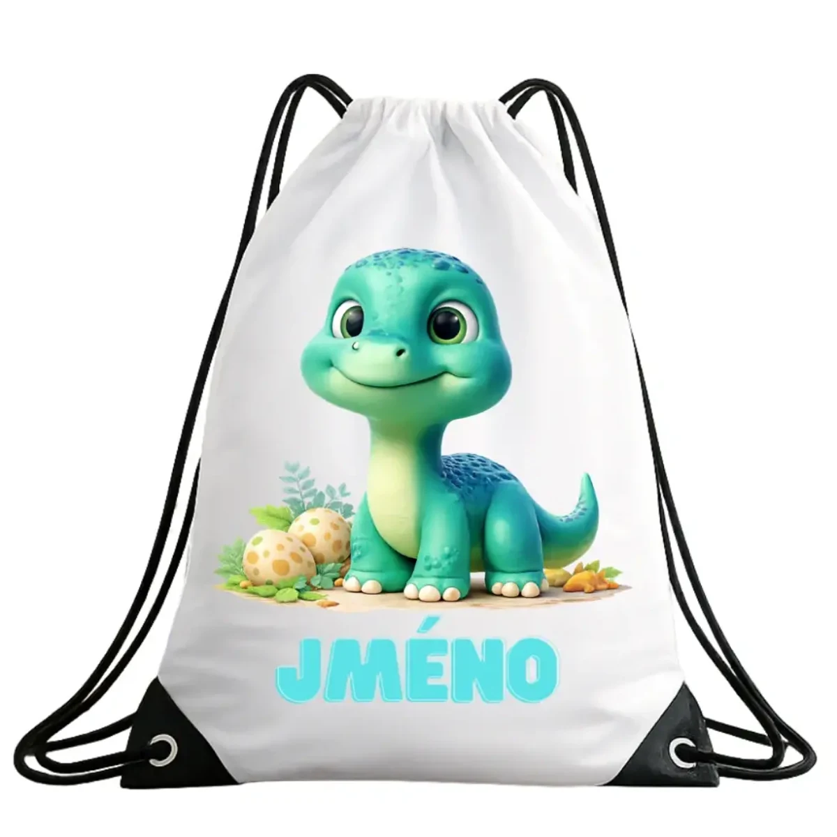 Dětský vak na záda s dinosaurkem – se jménem