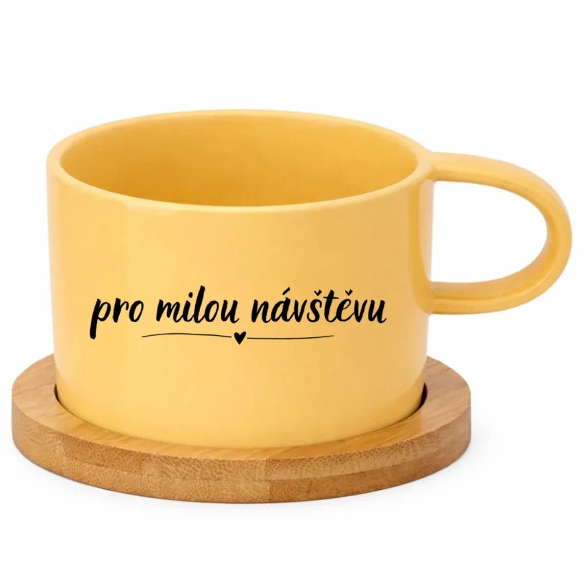 Keramický hrneček 200 ml – „Pro milou návštěvu“