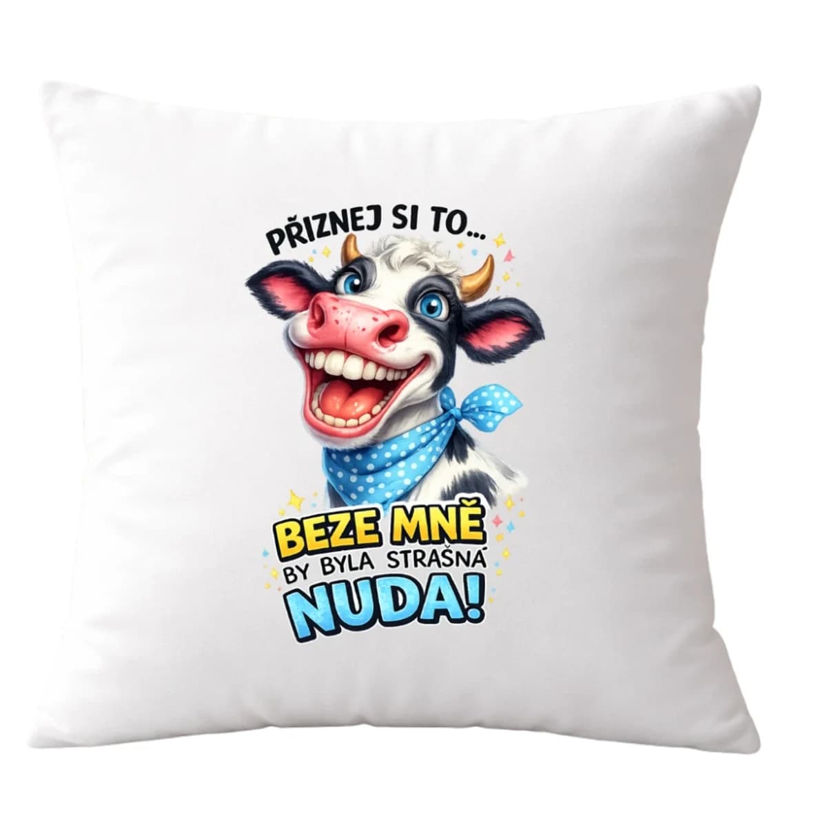 Polštář Beze mě by byla strašná nuda