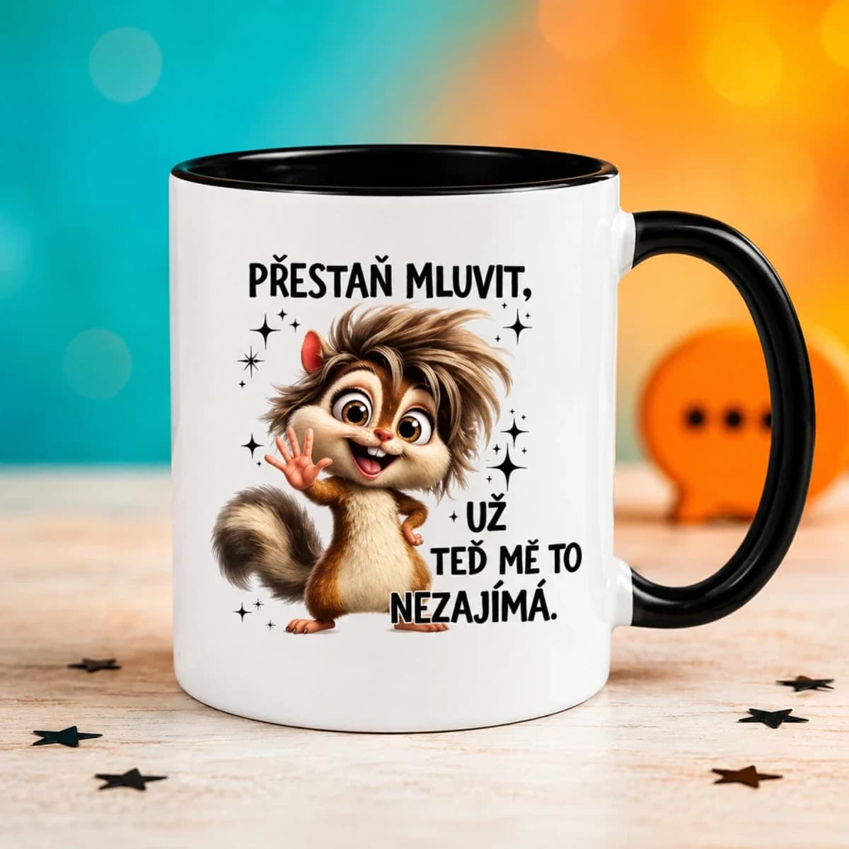 Hrnek Přestaň mluvit, už teď mě to nezajímá