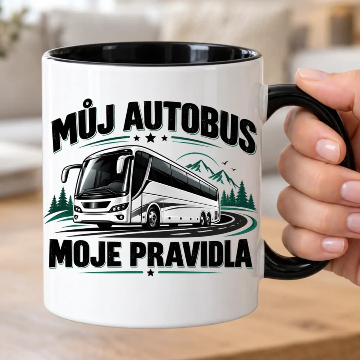Hrnek pro řidiče autobusu – Můj autobus, moje pravidla