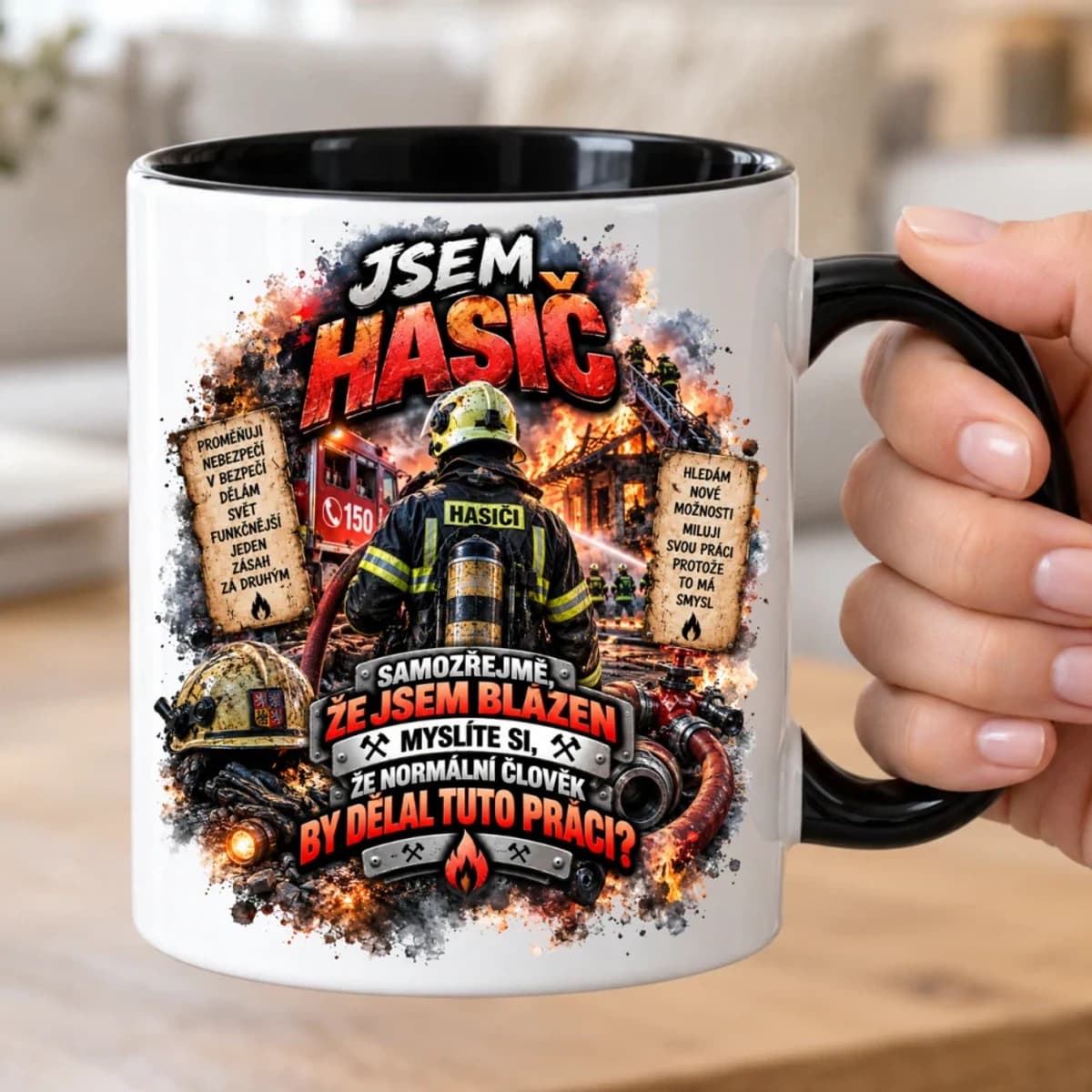 Hrnek pro hasiče – Samozřejmě, že jsem blázen