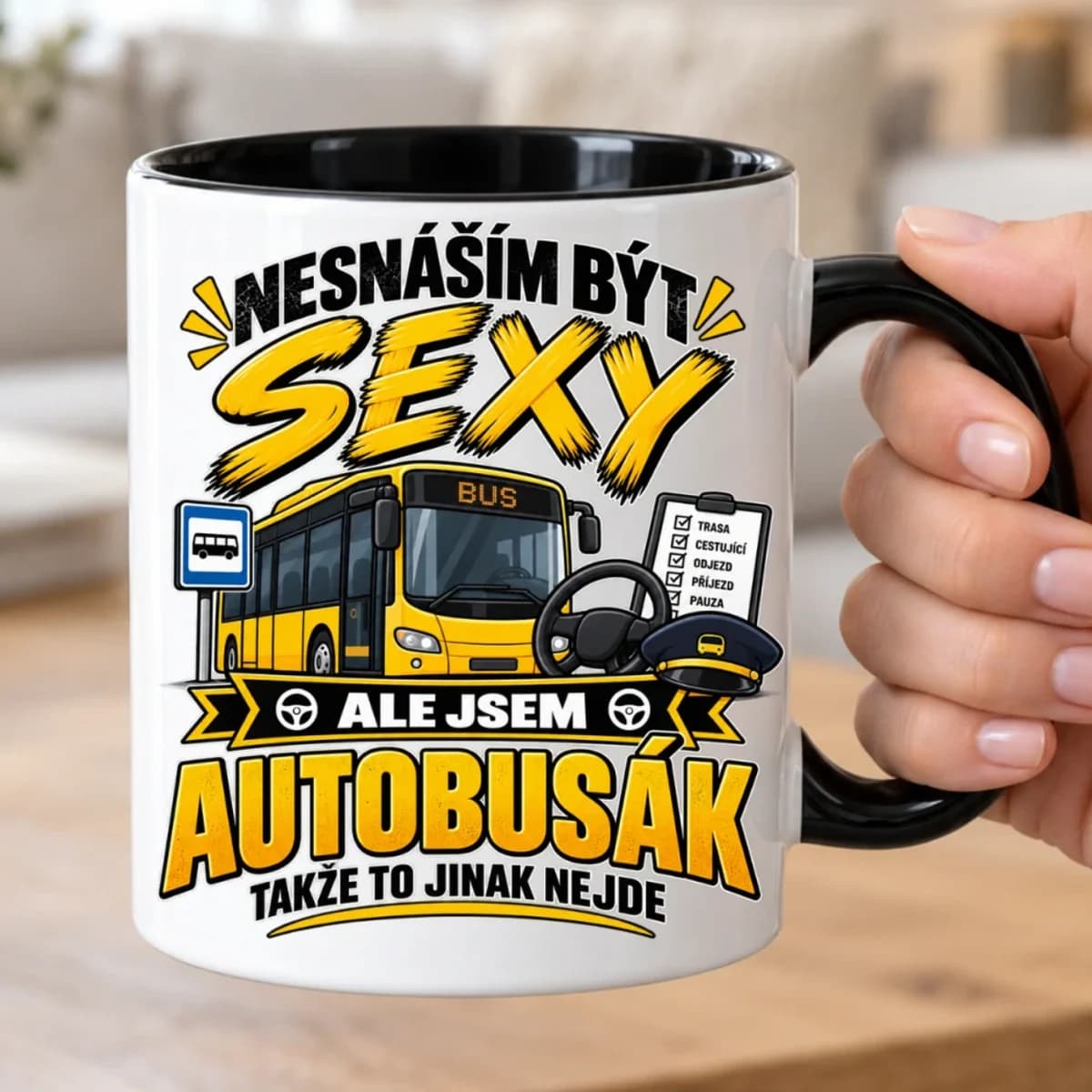 Hrnek pro autobusáka – Nesnáším být sexy