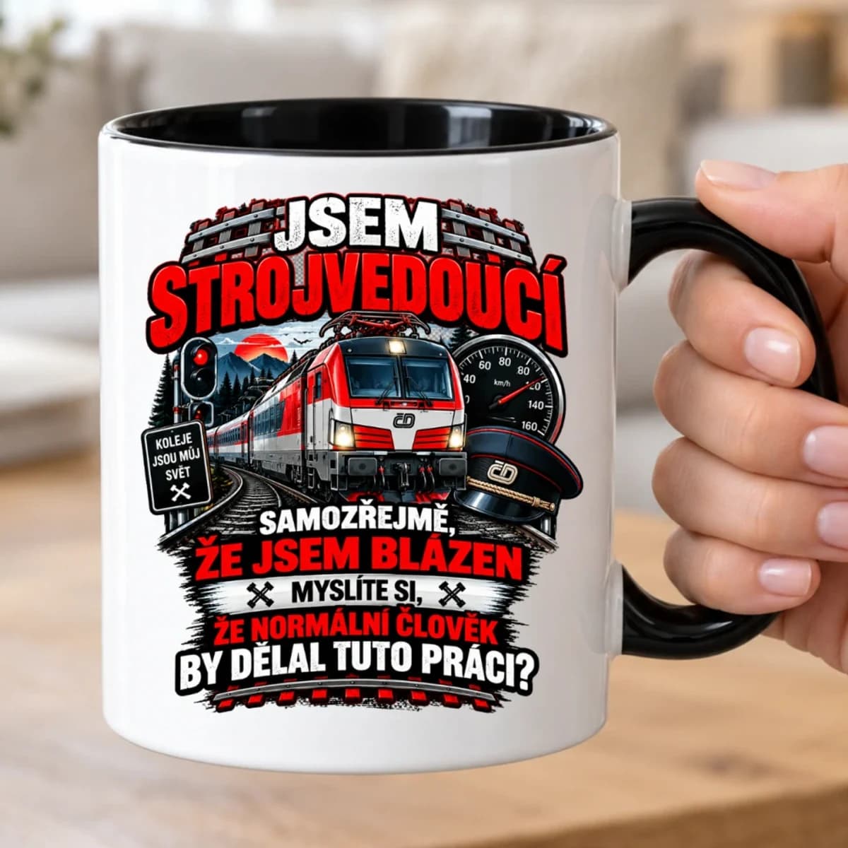 Hrnek pro strojvedoucího – Jsem strojvedoucí