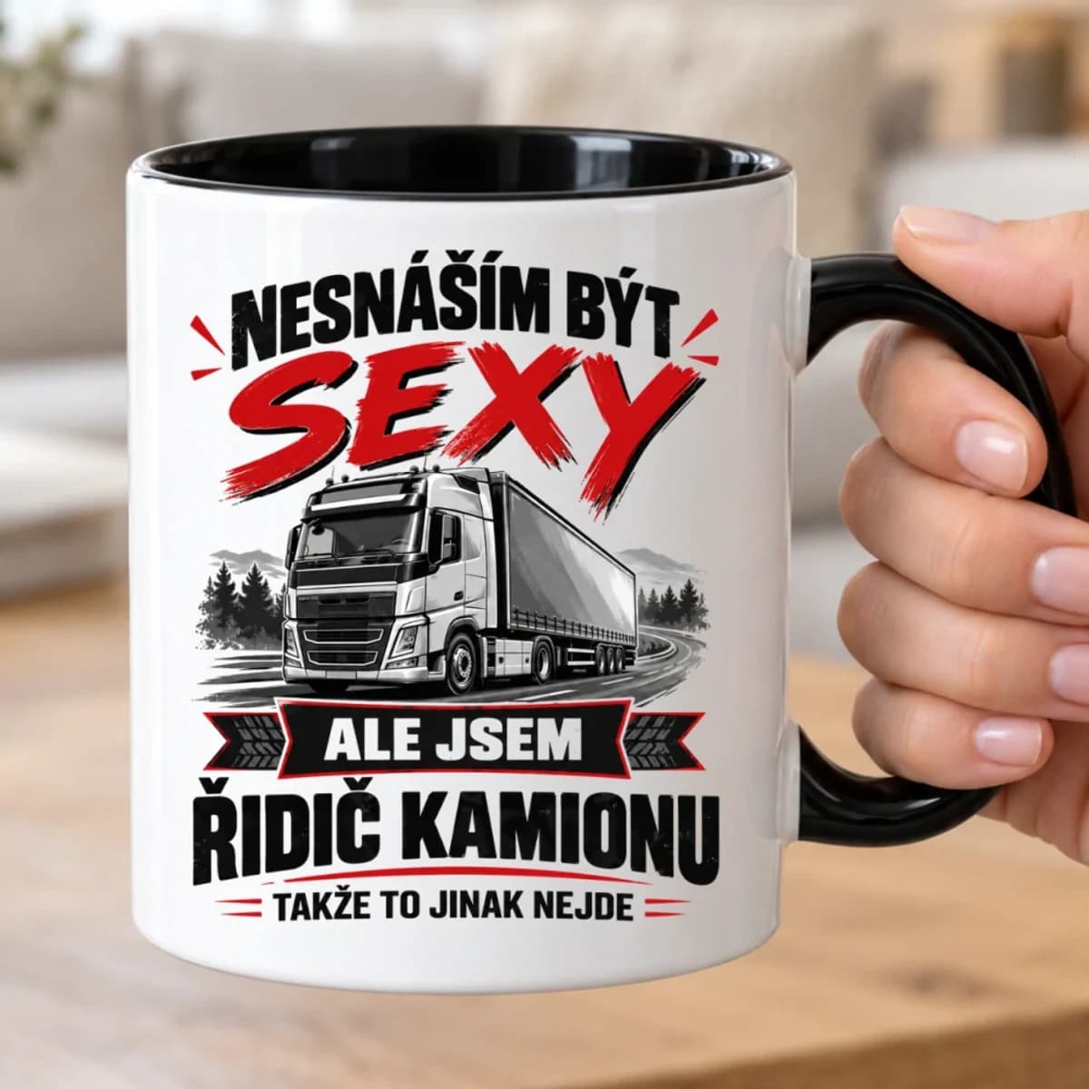 Hrnek pro řidiče kamionu – Nesnáším být sexy