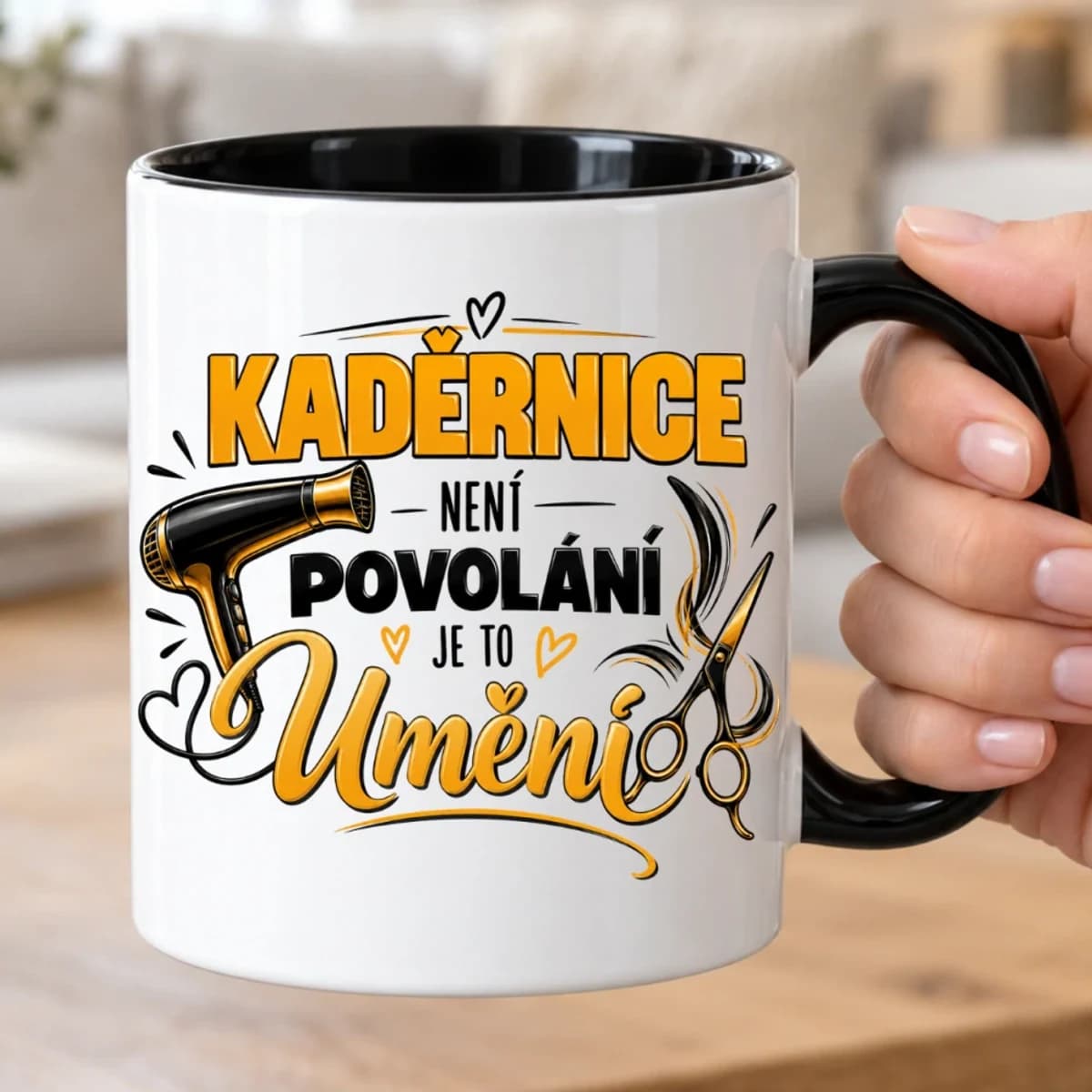 Hrnek pro kadeřnici – Kadeřnice není povolání, je to umění