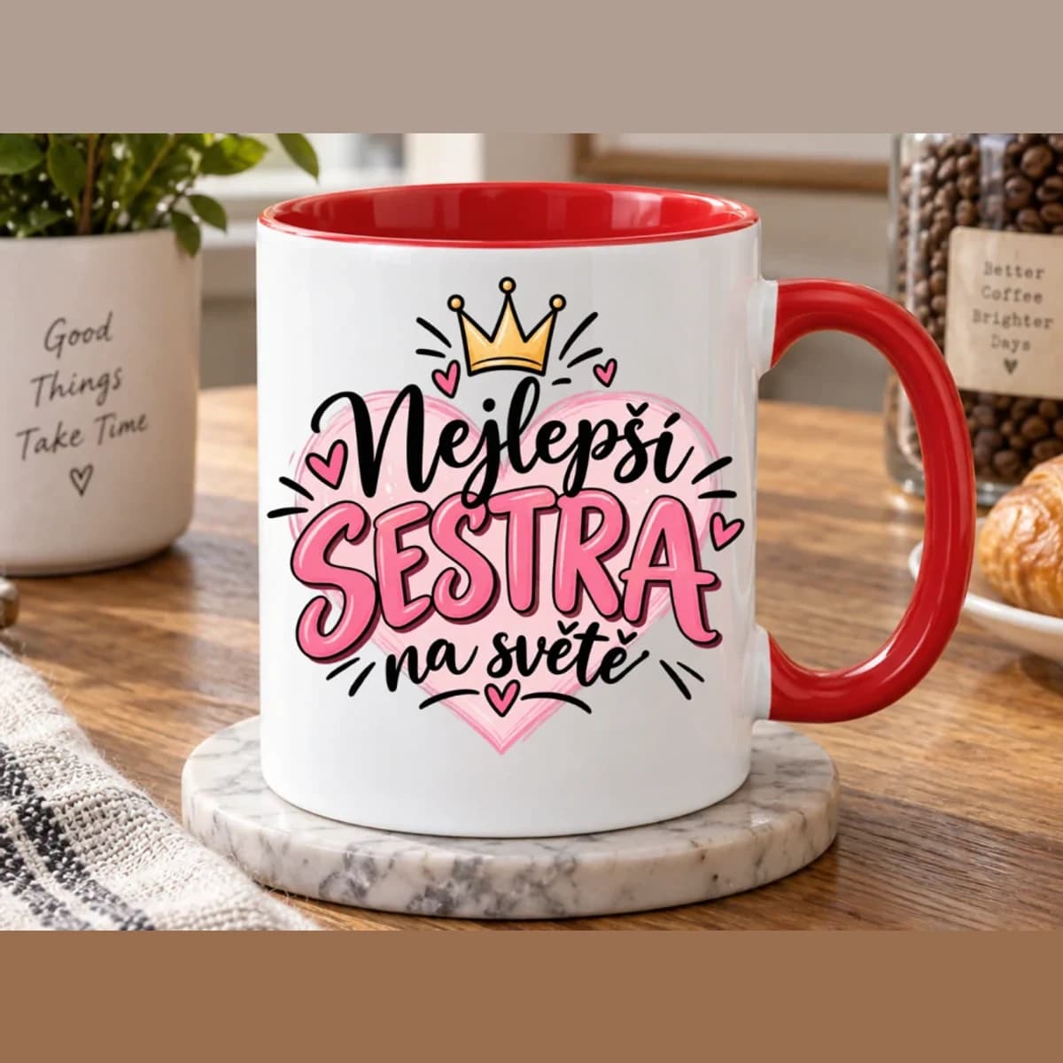 Hrnek pro sestru – Nejlepší sestra na světě