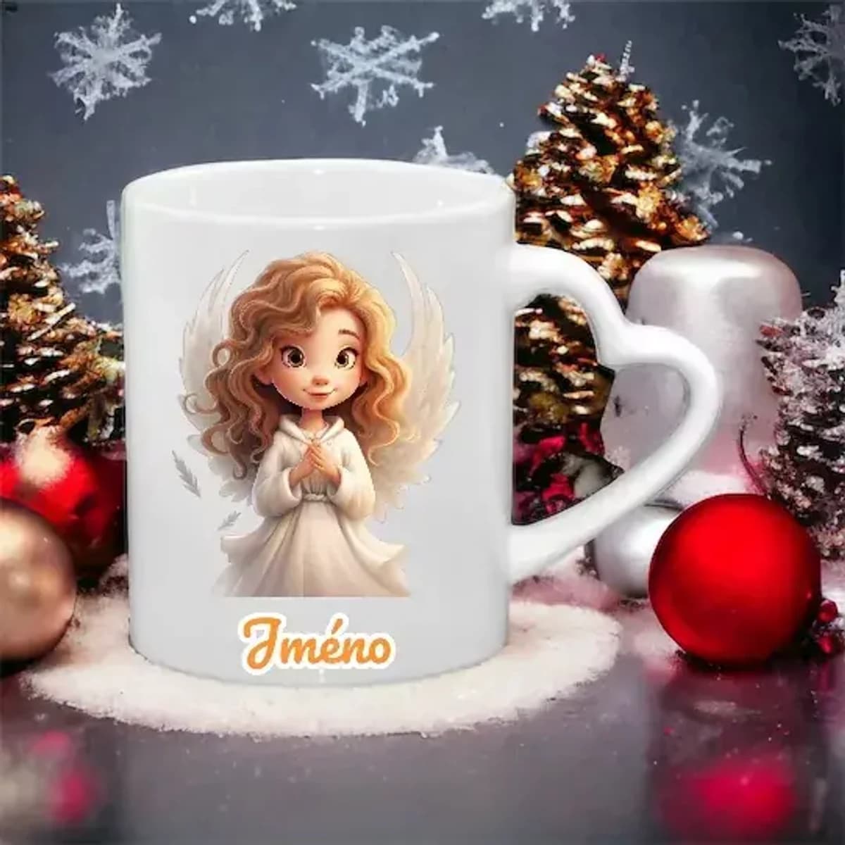 Vánoční anděl se srdíčkovým uchem