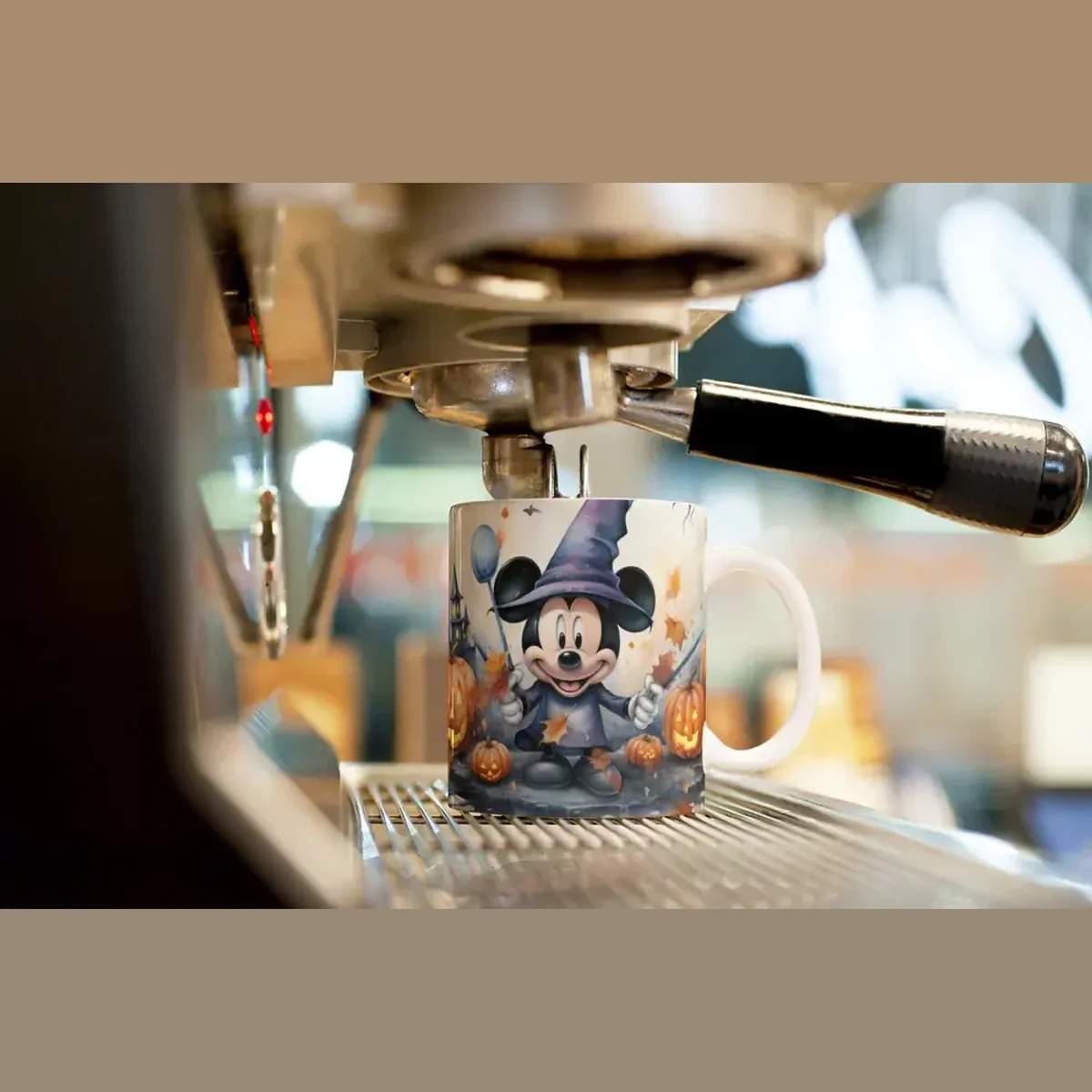 Mickey Mouse v halloweenském klobouku – Strašidelný hrneček