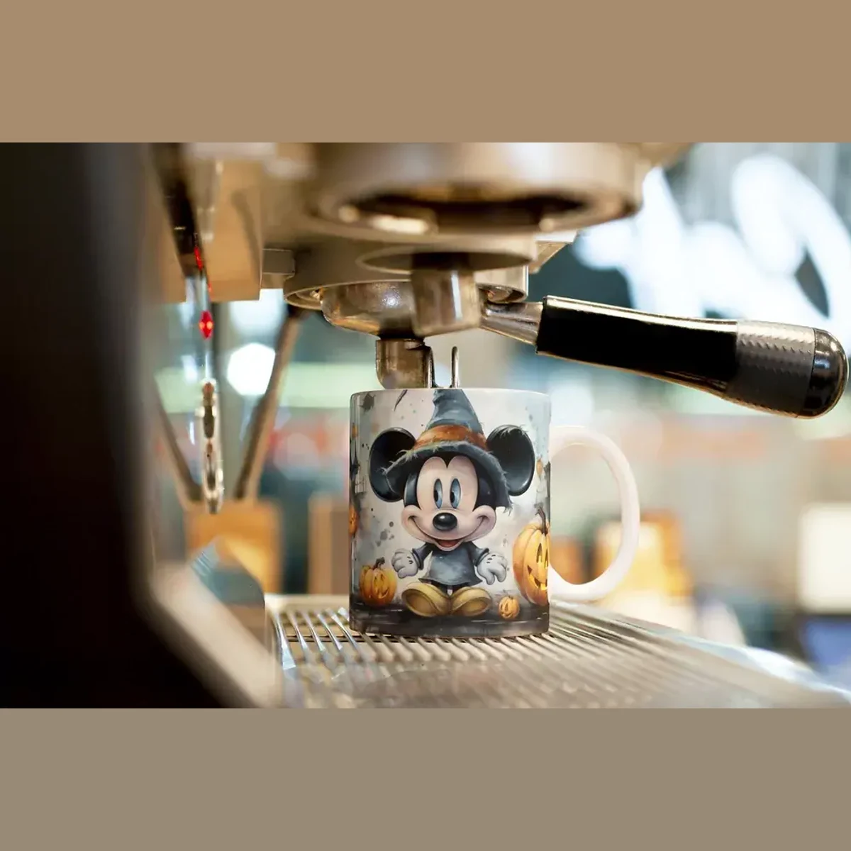 Mickey Mouse v kouzelnickém klobouku – Halloween hrneček