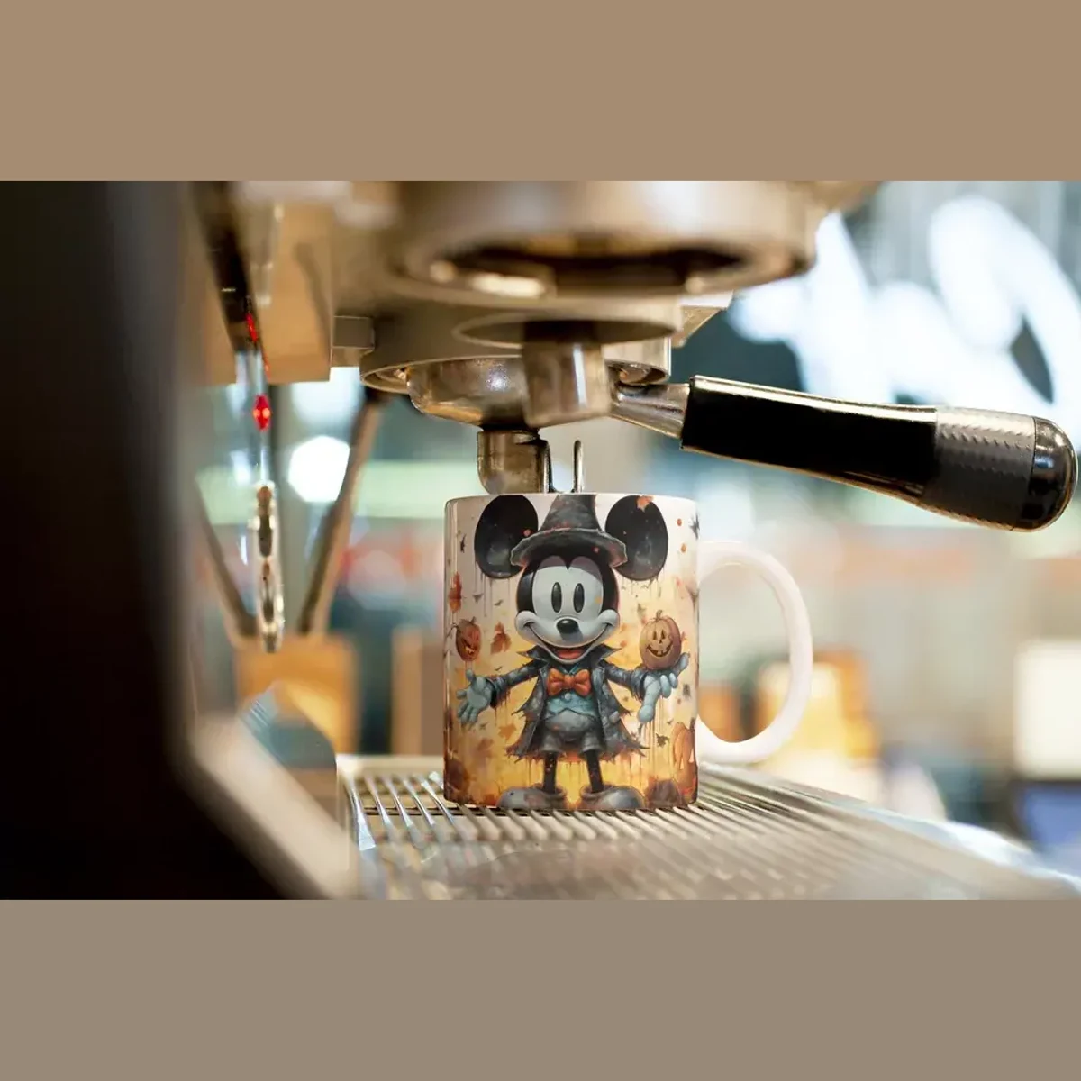 Mickey Mouse – Halloween hrneček s kouzelnickým kloboukem