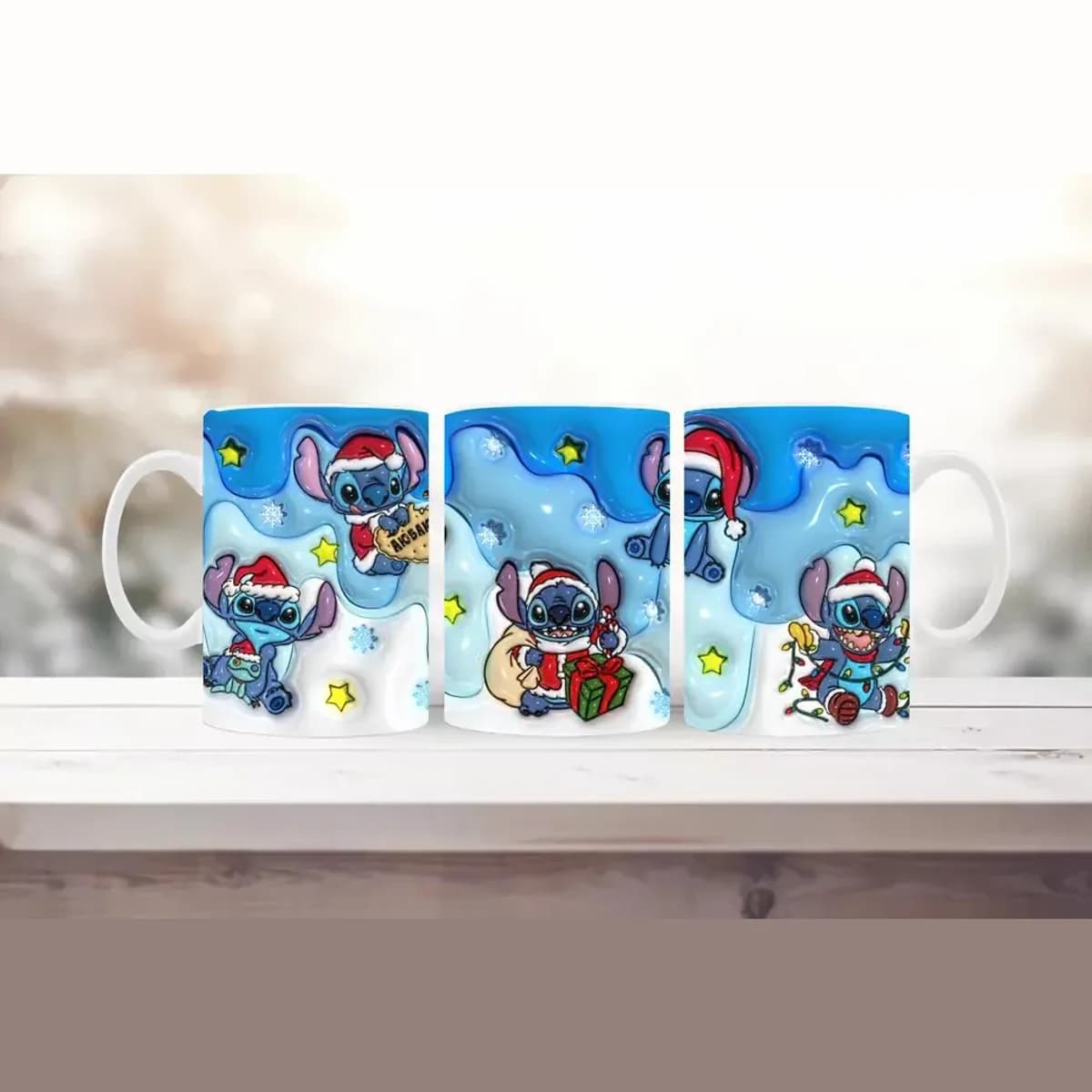 Vánoční Stitch – kouzelný hrnek
