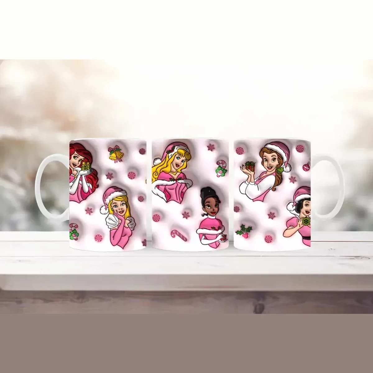 Kouzelné Vánoce s Disney princeznami – hrnek (330 ml)