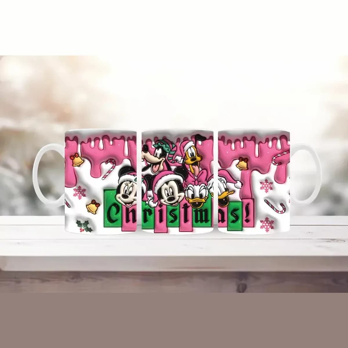 Disney vánoční radost – hrnek "Christmas!" (330 ml)