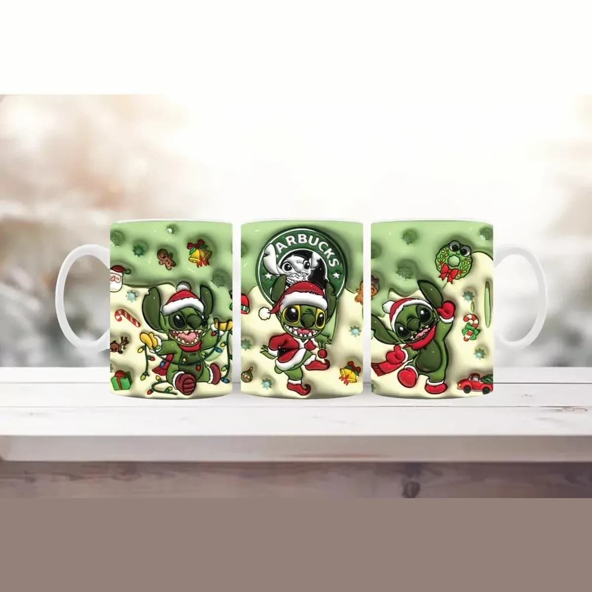 Vánoční hrnek Stitch Coffee – 330 ml