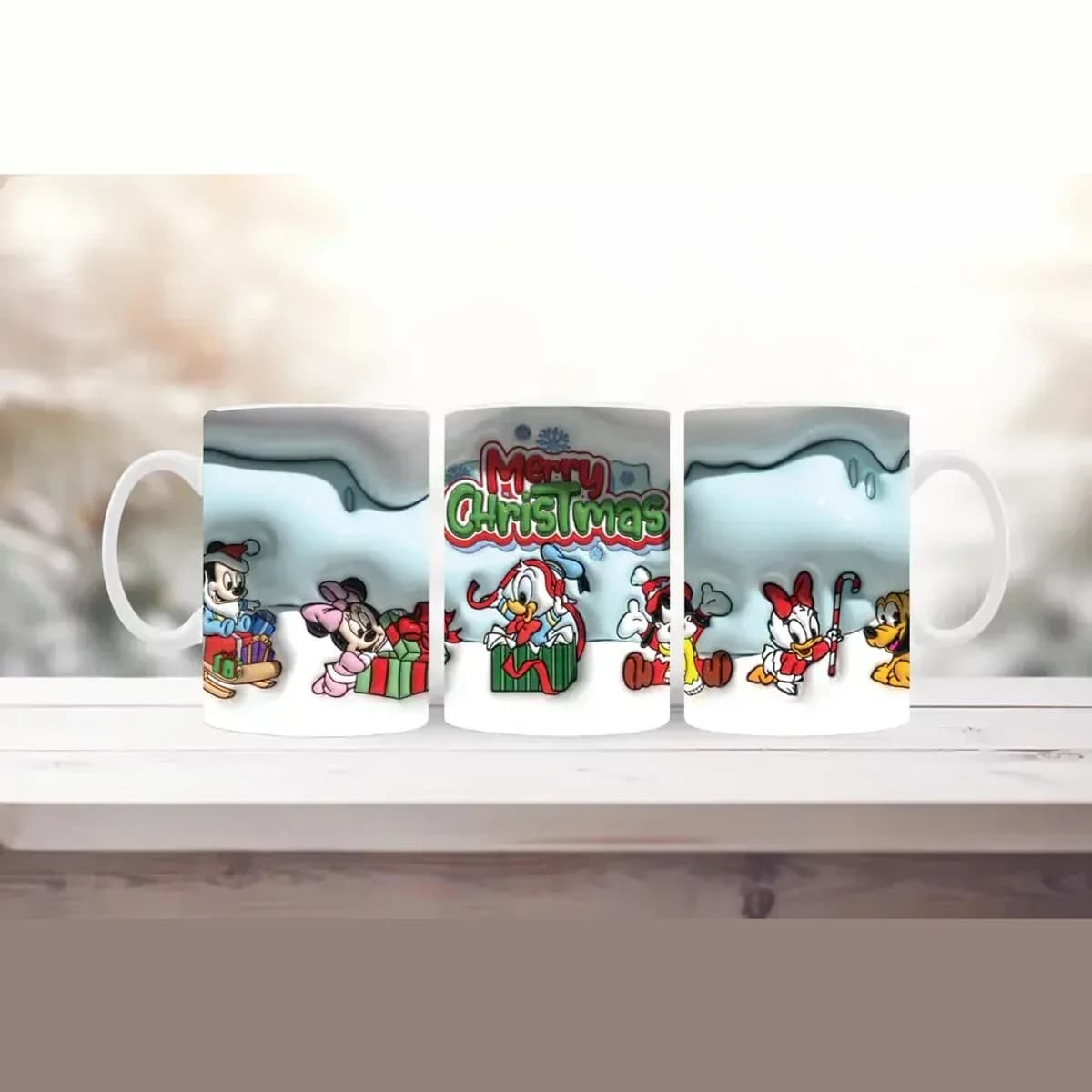Veselé Vánoce s Disney postavičkami – hrnek (330 ml)