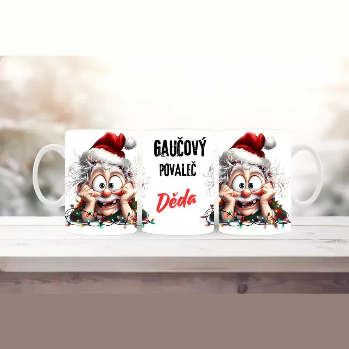 Vánoční rodinný hrnek pro dědu
